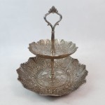 Patera platerowana dwupoziomowa tacka 