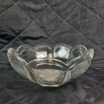 Miska  szklana w stylu Art deco płatki kwiatów 