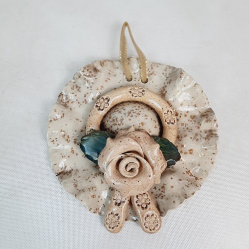 Zawieszka/ozdoba na ścianę ceramiczna 