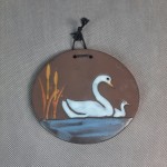 Zawieszka ceramiczna wisząca Łabędzie 