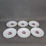 Komplet talerzy porcelanowych róże OYAMATSU