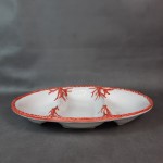 Patera porcelanowa zdobiona do owoców morza