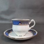 Filiżanka porcelanowa niebieski wzór 