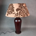 Lampa stołowa drewniana podstawa IKEA