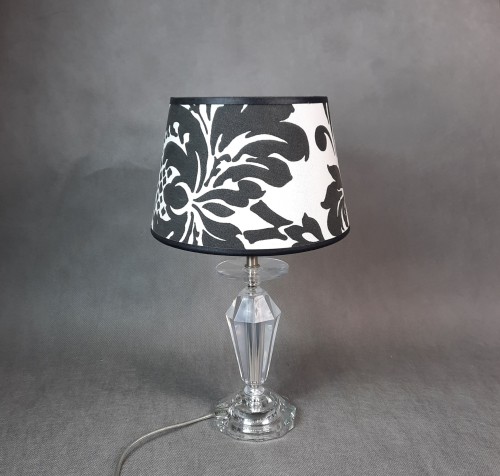 Lampa stołowa przezroczysta podstawa 