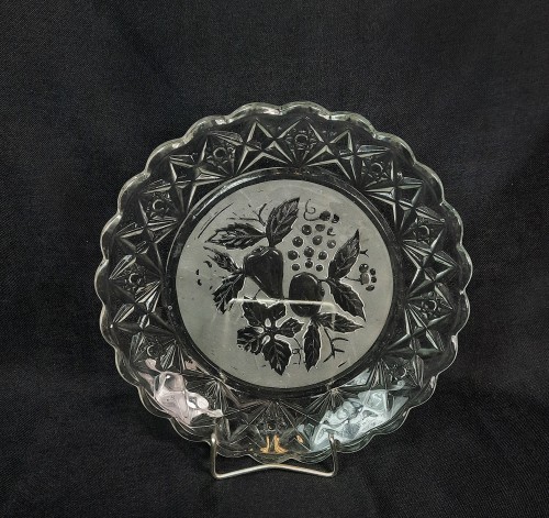 Patera szklana dekoracyjna HORTENSJA (2)