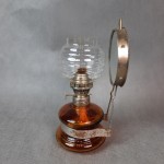 Lampa naftowa z lusterkiem pomarańczowa
