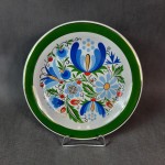 Talerz porcelanowy dekoracyjny zielony LUBIANA