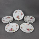 Zestaw talerzy porcelanowych w kwiaty 17CM ROSENTHAL