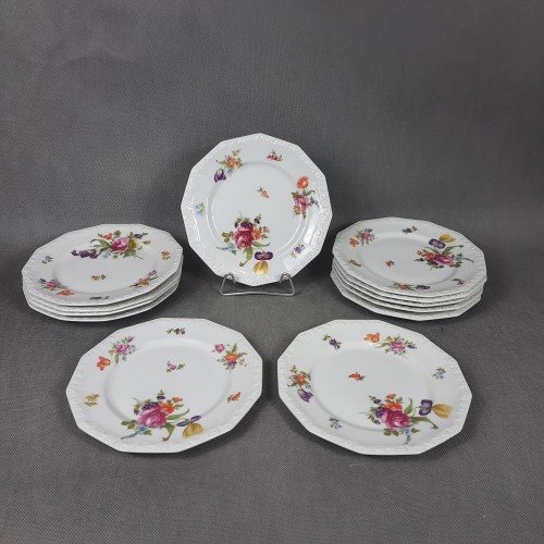 Zestaw talerzy porcelanowych w kwiaty 17CM ROSENTHAL