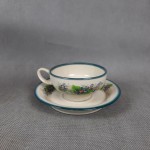 Filiżanka porcelanowa kwiatki CHODZIEŻ