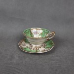 Filiżanka porcelanowa zielona TETTAU