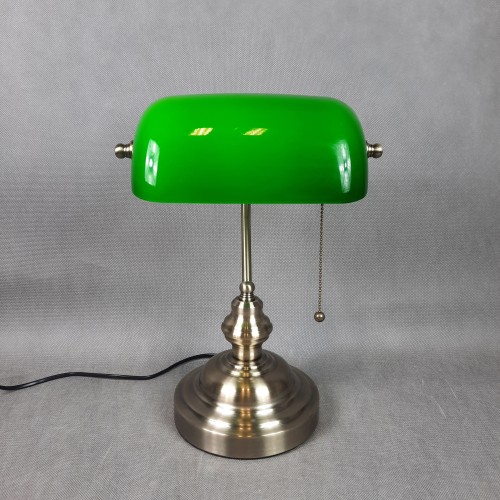 Lampka zielona bankierska VINTAGE