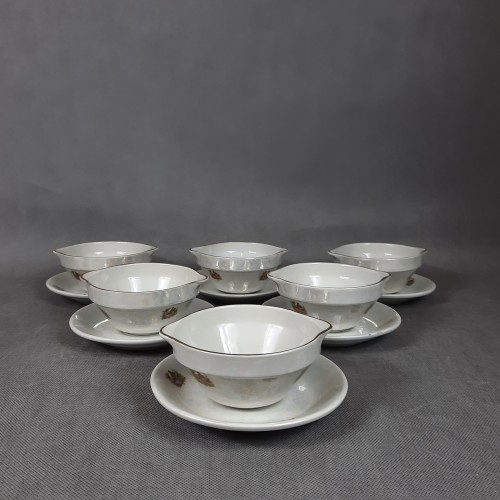 Zestaw bulionówek porcelanowych LUBIANA
