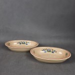Półmisek/Miska ceramiczna z kwiatami BOLESŁAWIEC