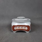 Bomboniera porcelanowa element zestawu palacza ZAKŁAD PORCELANY STOŁOWEJ KAROLINA