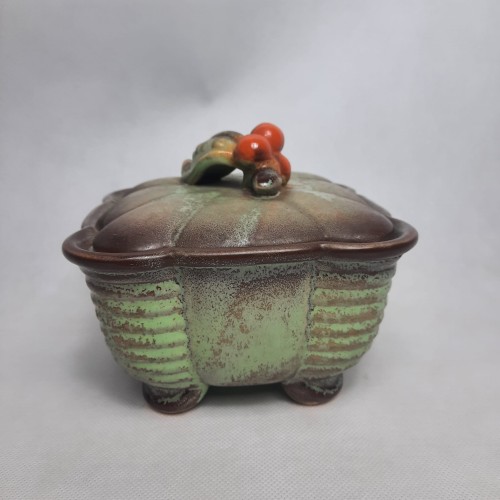 Bomboniera ceramiczna na nóżkach