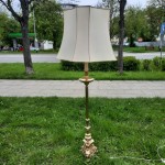 Lampa stojąca mosiężna