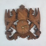 Zegarek drewniany z orłem  QUARTZ