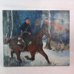 Obraz olejny ułan na koniu Zaręba G. 80 