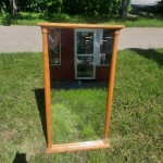 Lustro w drewnianej ramie PRL(2)